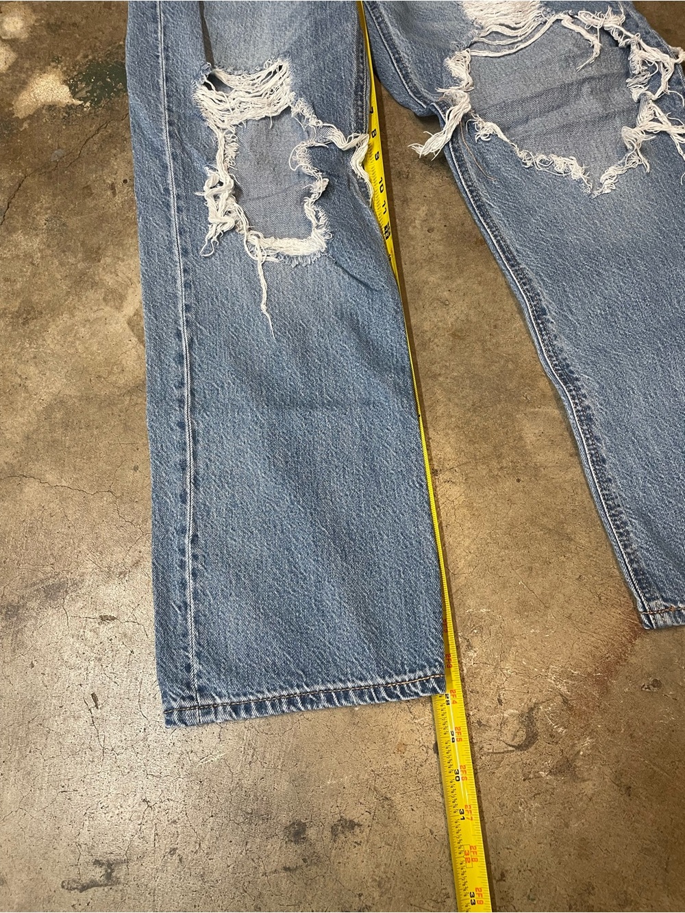 Aeropostale 90s Baggy Ripped Jeans - Picture 7 of 8